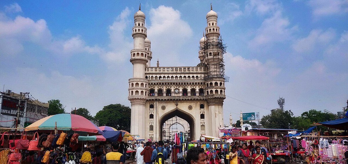 Charminar monument in Hyderabad, Telangana.